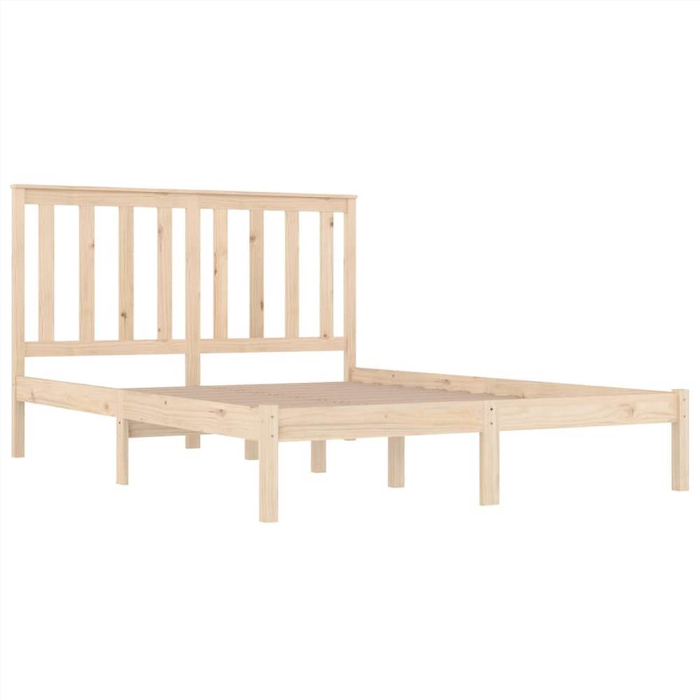 Bed Frame Solid Wood Pine 120x190 cm 4FT Small Double