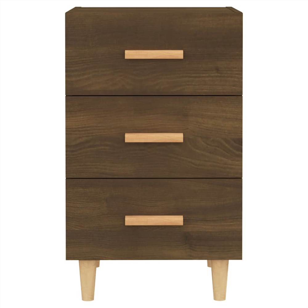 Bedside Cabinet Brown Oak 40x40x66 cm Engineered Wood