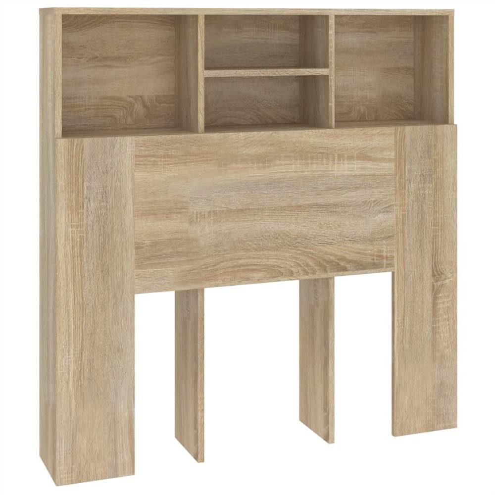 Headboard Cabinet Sonoma Oak 100x19x103.5 cm