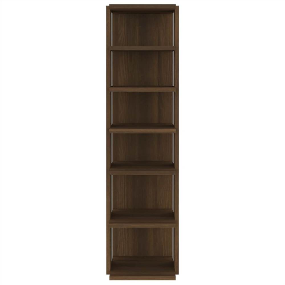 Shoe Racks 2 pcs Brown Oak 25x27x102 cm Engineered Wood