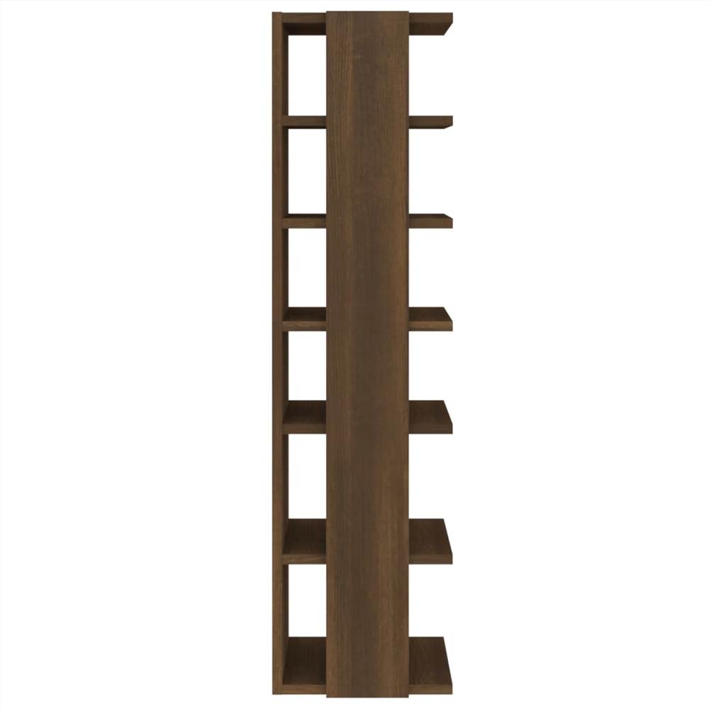 Shoe Racks 2 pcs Brown Oak 25x27x102 cm Engineered Wood