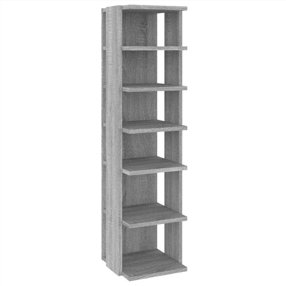 Shoe Racks 2 pcs Grey Sonoma 25x27x102 cm Engineered Wood
