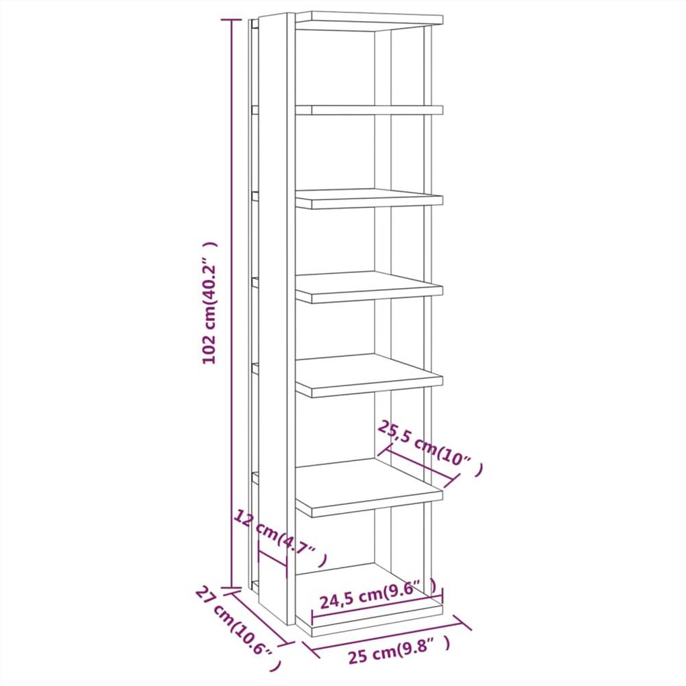 Shoe Racks 2 pcs Grey Sonoma 25x27x102 cm Engineered Wood