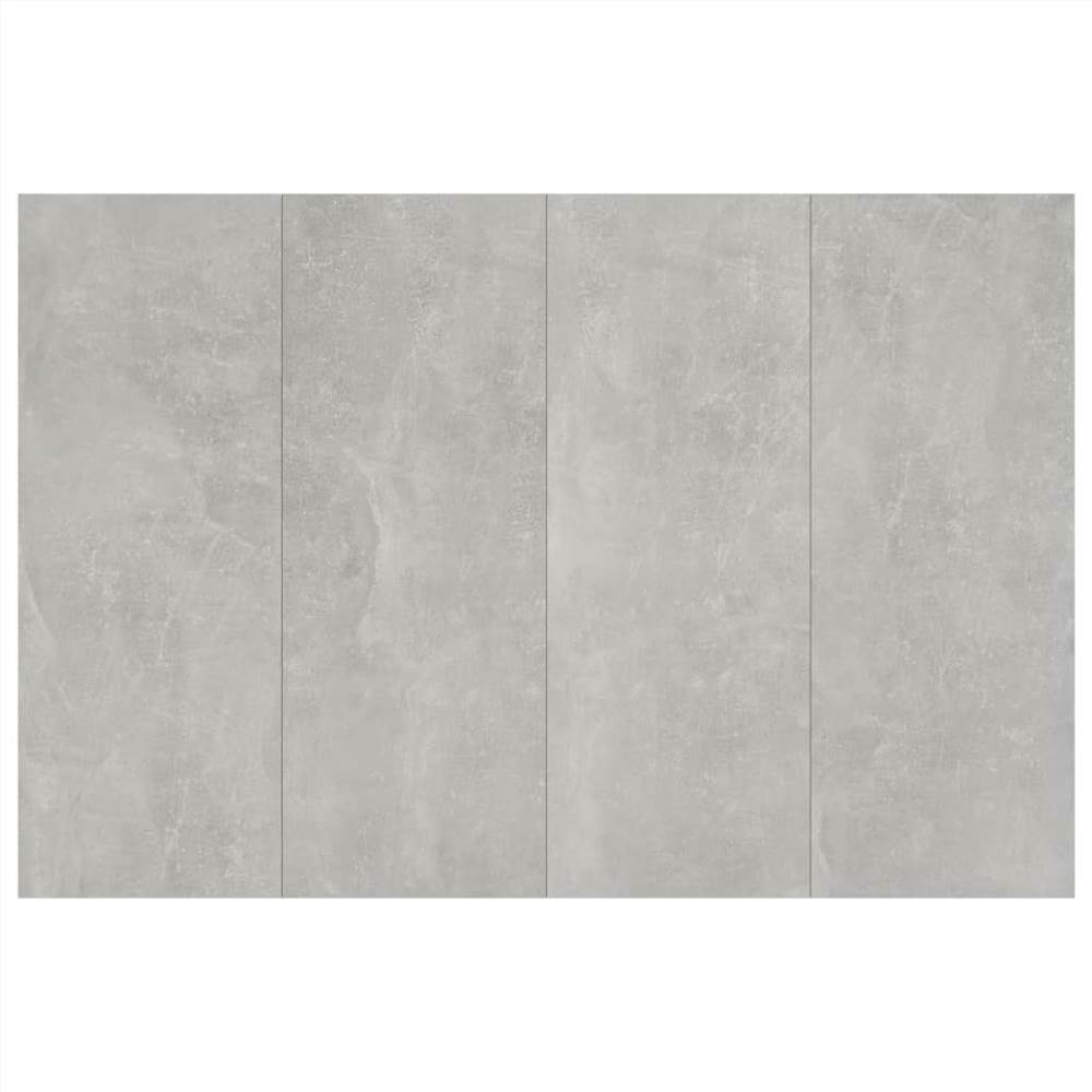 Bed Headboard Concrete Grey 120x1.5x80 cm Engineered Wood