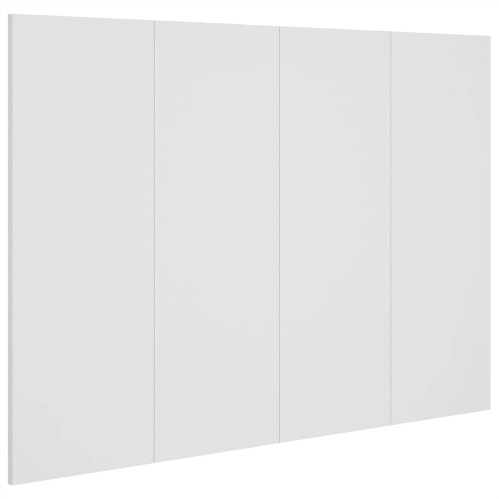 Bed Headboard White 120x1.5x80 cm Engineered Wood
