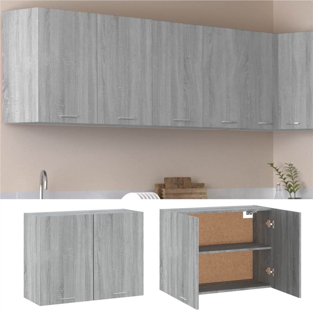 Hanging Cabinet Grey Sonoma 80x31x60 cm Engineered Wood