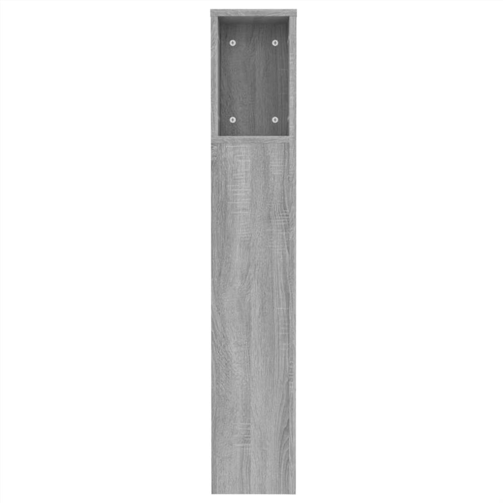 Headboard Cabinet Grey Sonoma 120x18.5x104.5 cm