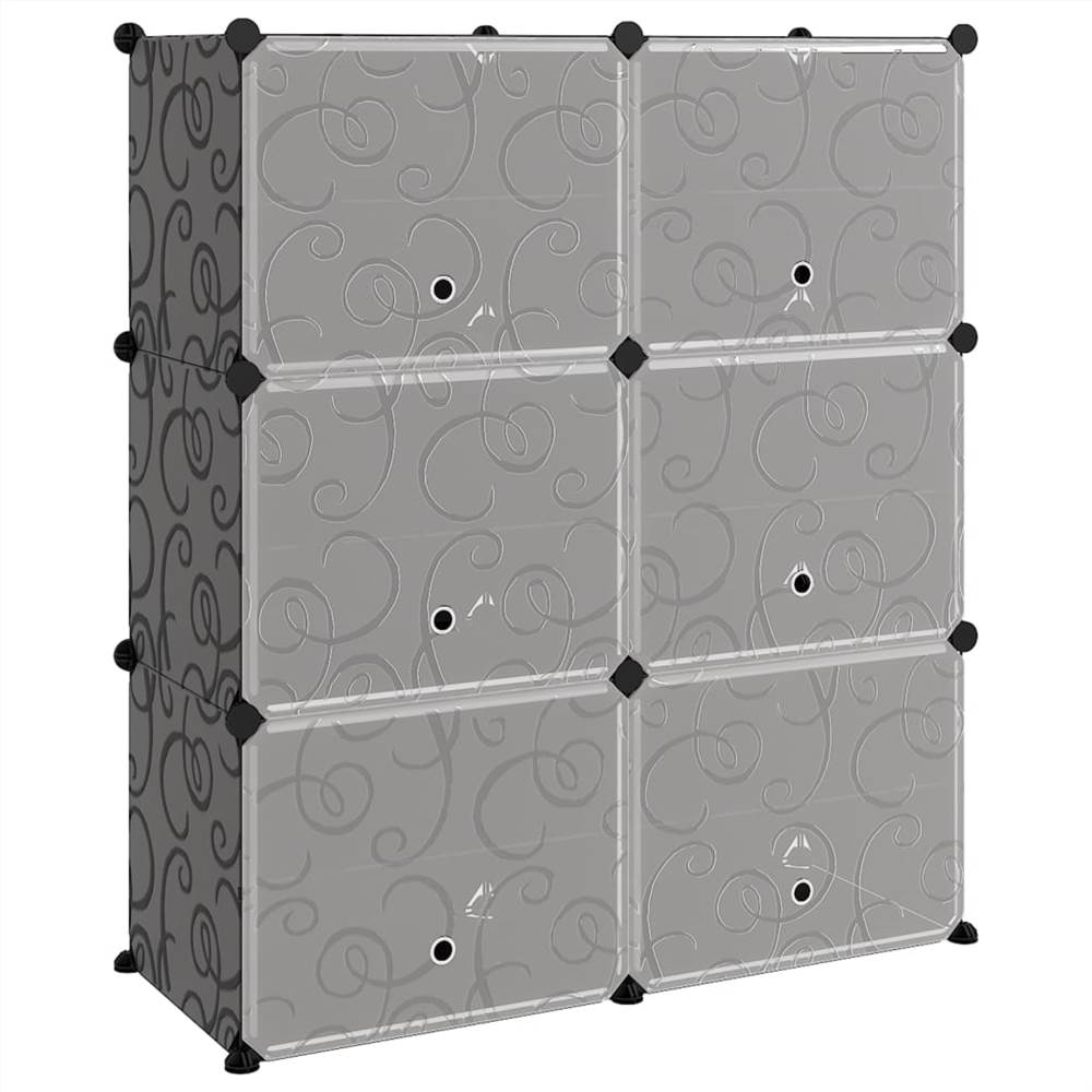 Shoe Rack Black 84.5x31x93.5 cm PP