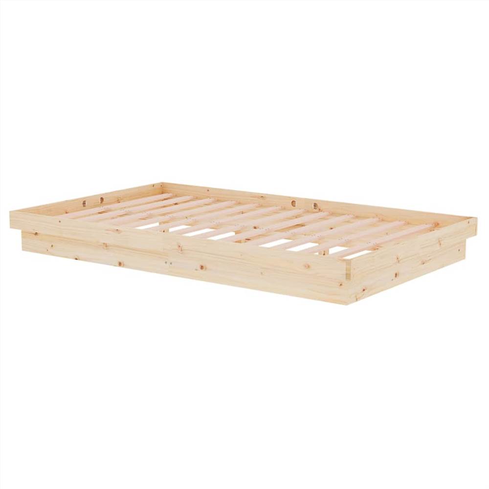 Bed Frame Solid Wood Pine 120x200 cm
