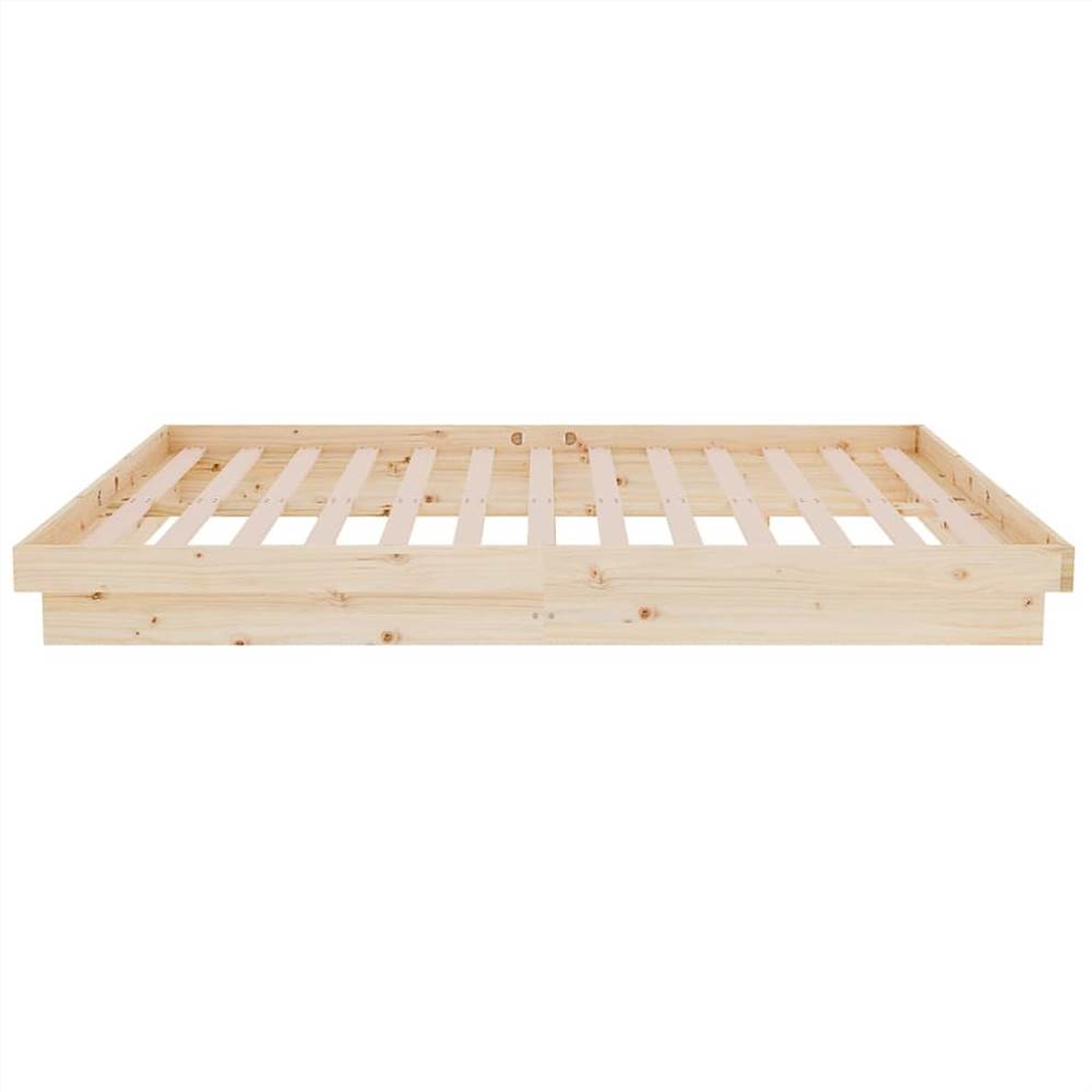 Bed Frame Solid Wood Pine 120x200 cm