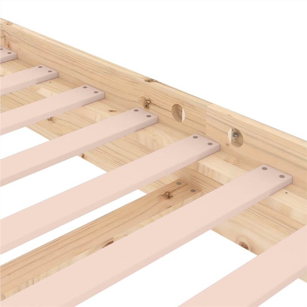 Bed Frame Solid Wood Pine 120x200 cm