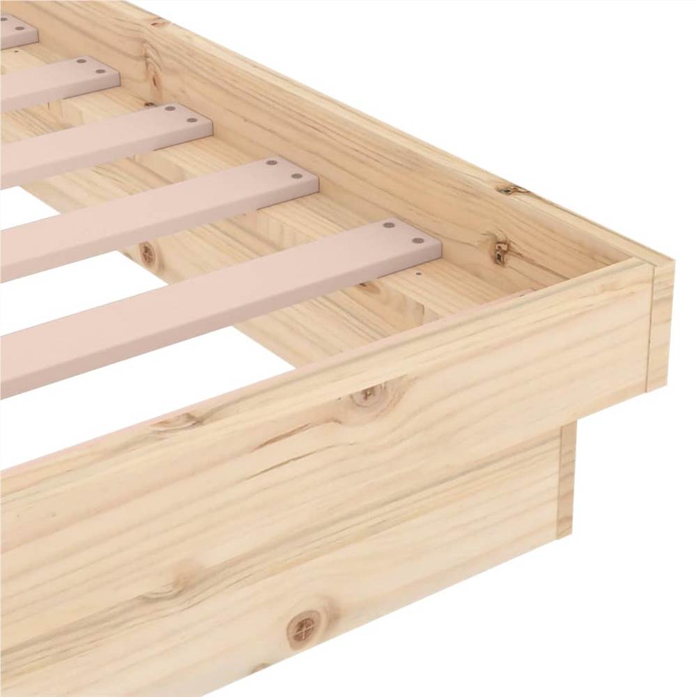 Bed Frame Solid Wood Pine 120x200 cm