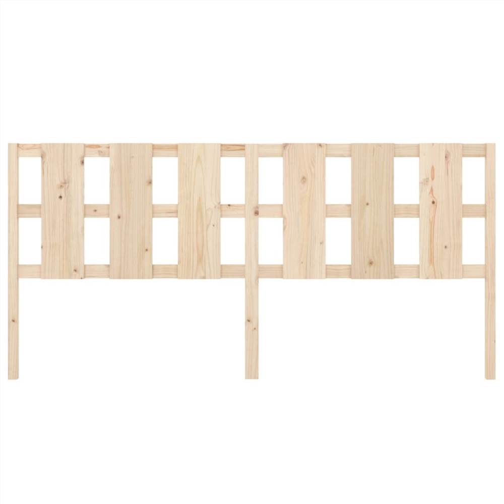 Bed Headboard 205.5x4x100 cm Solid Wood Pine