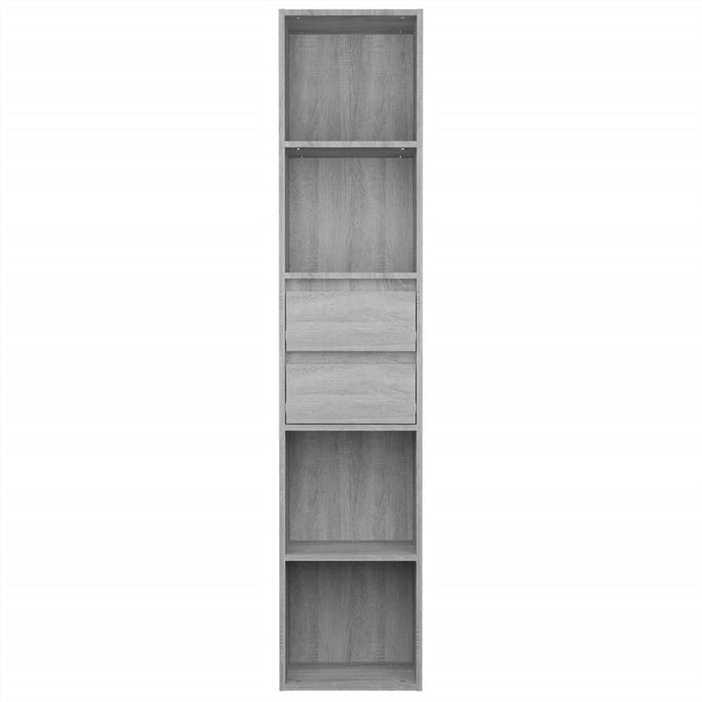 Book Cabinet Grey Sonoma 36x30x171 cm Engineered Wood