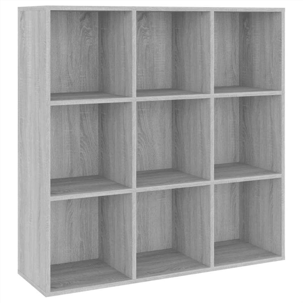 Book Cabinet Grey Sonoma 98x30x98 cm