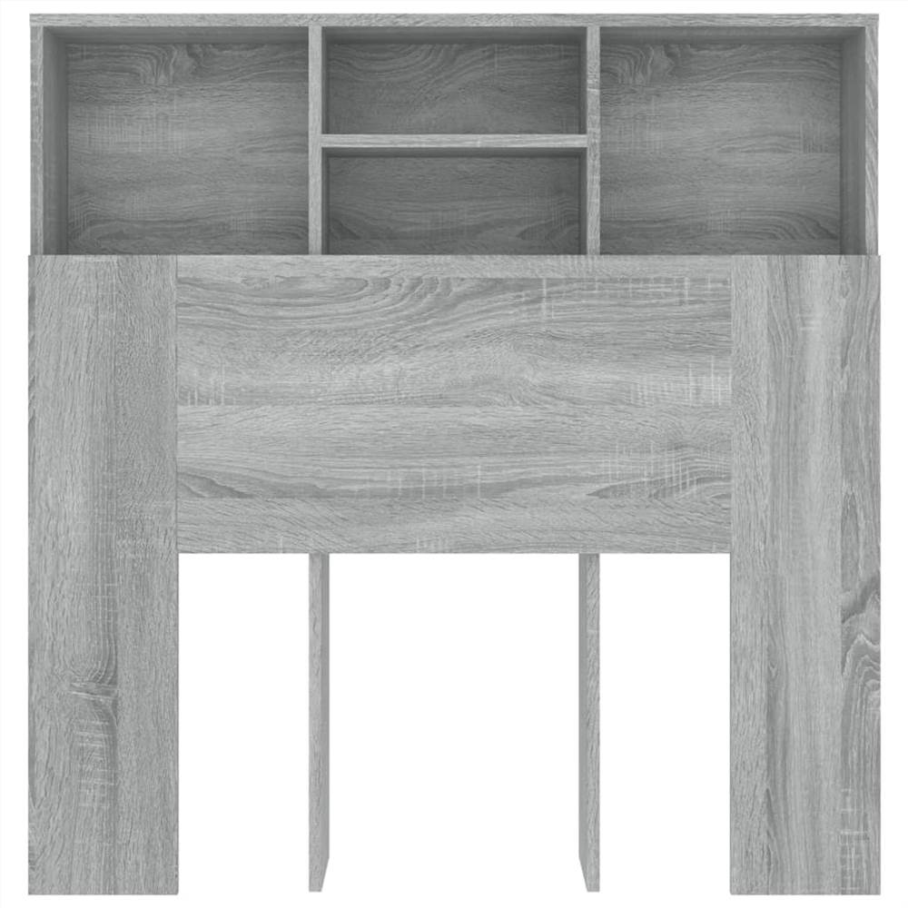 Headboard Cabinet Grey Sonoma 100x19x103.5 cm