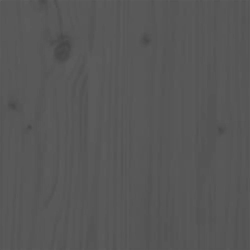 Bed Frame Grey Solid Wood 150x200 cm 5FT King Size