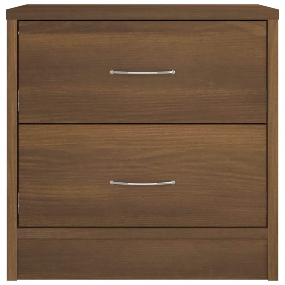 Bedside Cabinet Brown Oak 40x30x40 cm Engineered Wood
