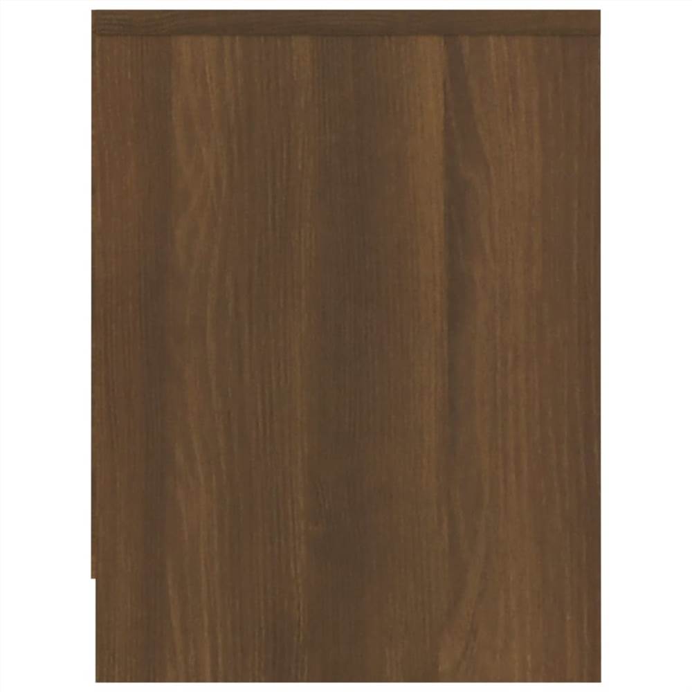 Bedside Cabinet Brown Oak 40x30x40 cm Engineered Wood