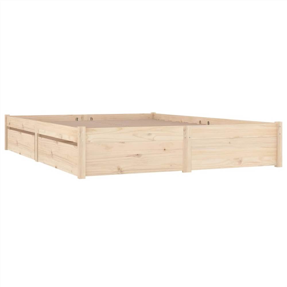Bed Frame with Drawers 160x200 cm