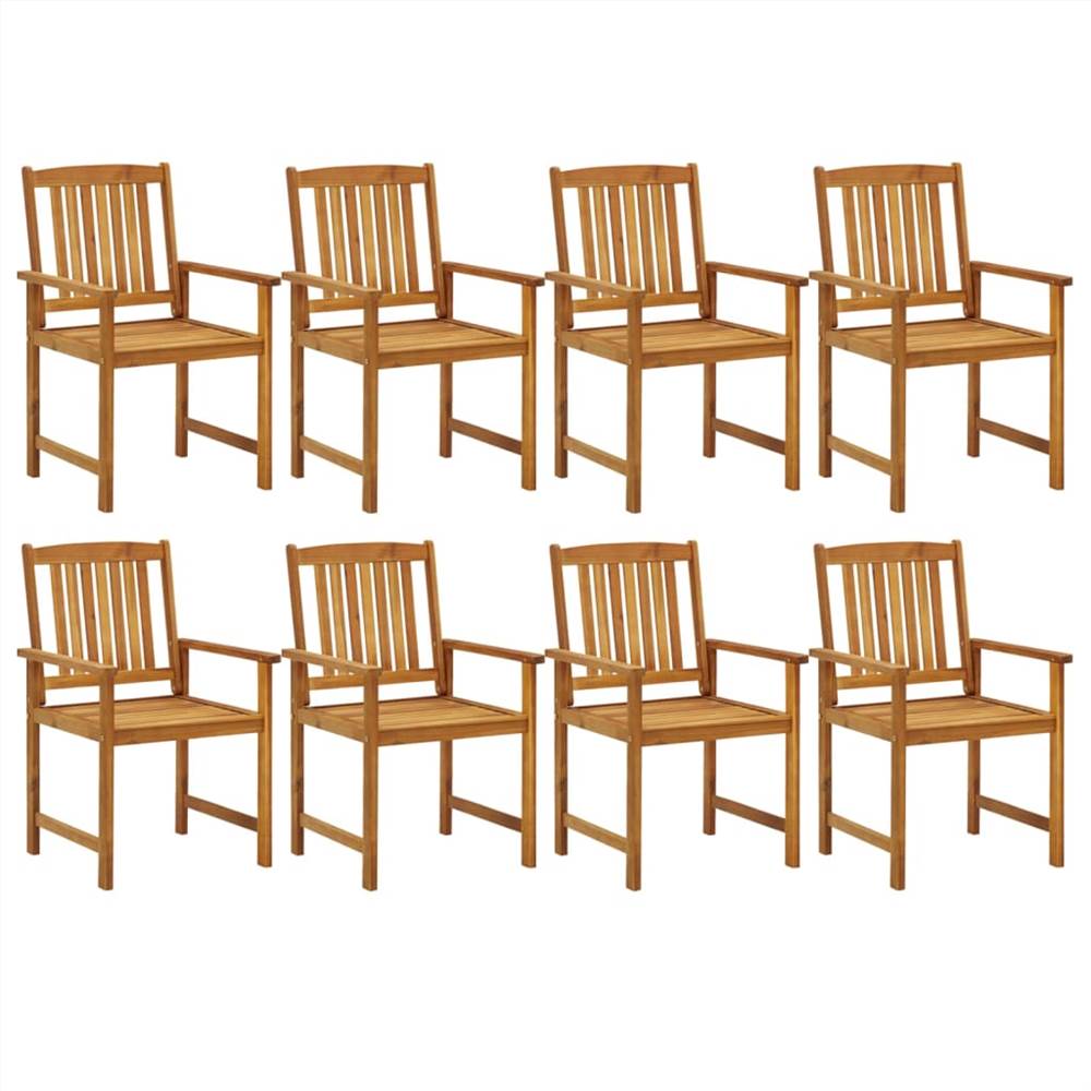 9 Piece Garden Dining Set Solid Wood Acacia