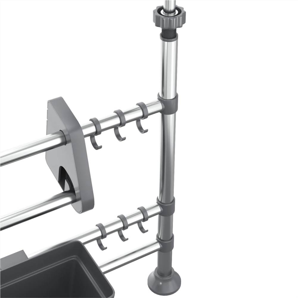 Adjustable Kitchen Organiser Aluminium