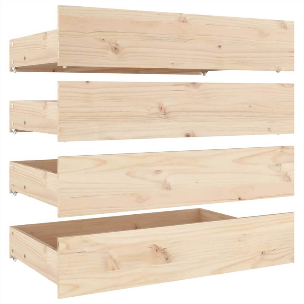 Bed Frame with Drawers 120x200 cm