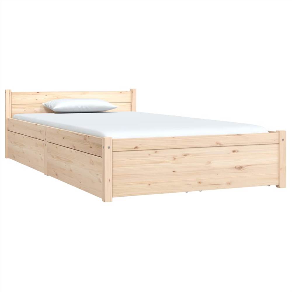 Bed Frame with Drawers 90x200 cm