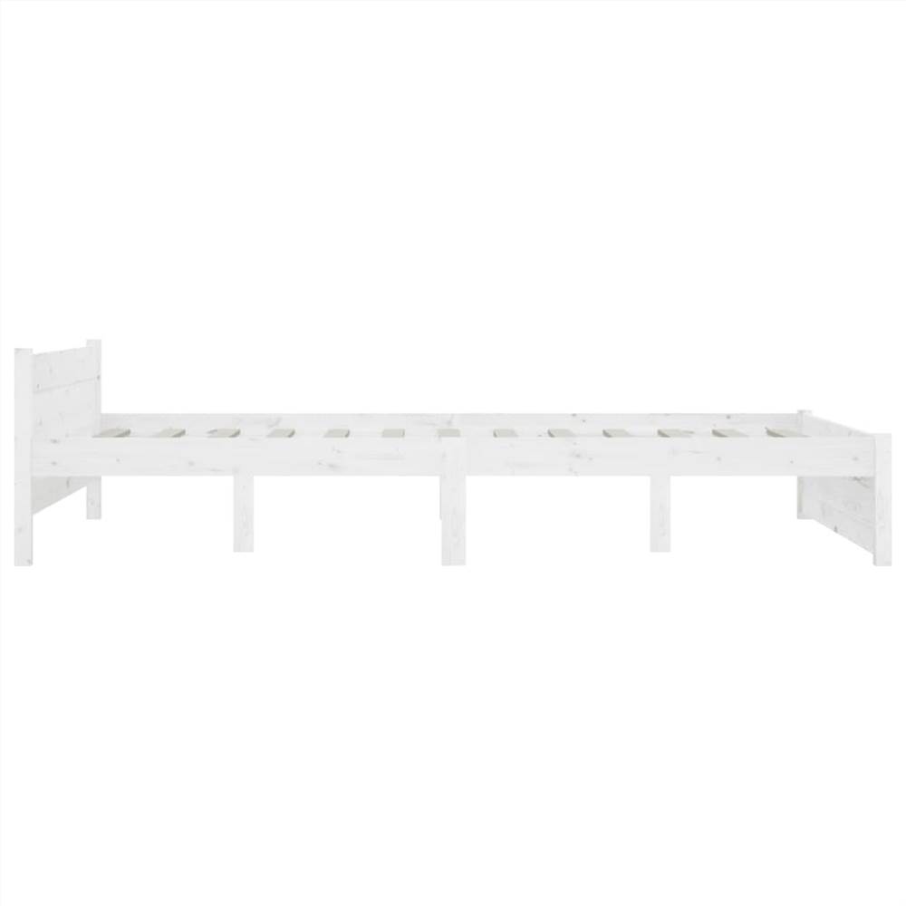 Bed Frame with Drawers White 120x190 cm 4FT Small Double