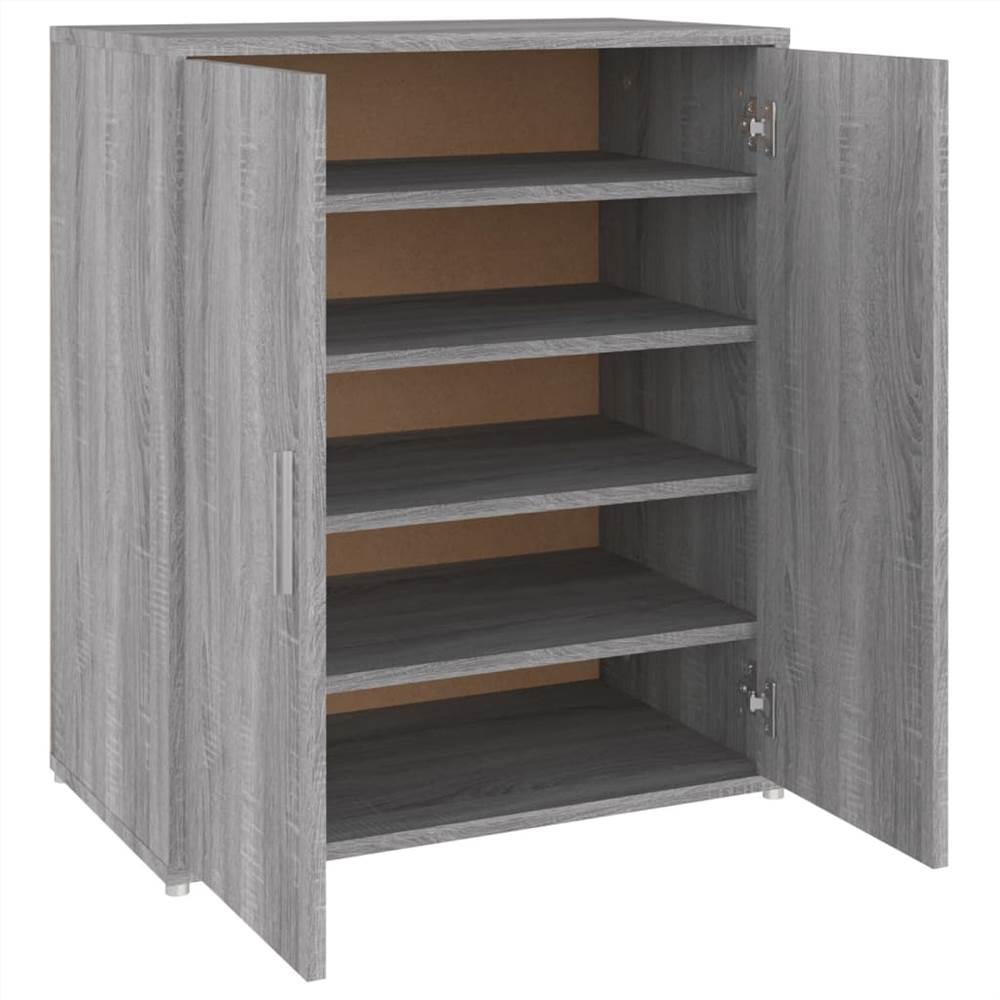 Shoe Cabinet Grey Sonoma 60x35x70 cm Engineered Wood