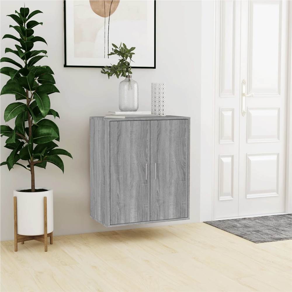 Shoe Cabinet Grey Sonoma 60x35x70 cm Engineered Wood