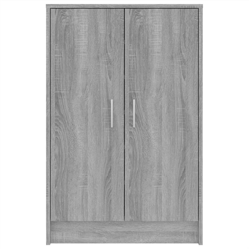Shoe Cabinet Grey Sonoma 60x35x92 cm Engineered Wood