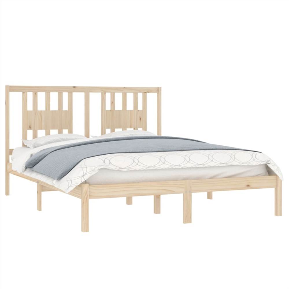 Bed Frame Solid Wood Pine 140x200 cm
