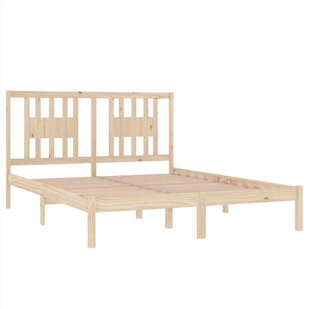 Bed Frame Solid Wood Pine 140x200 cm