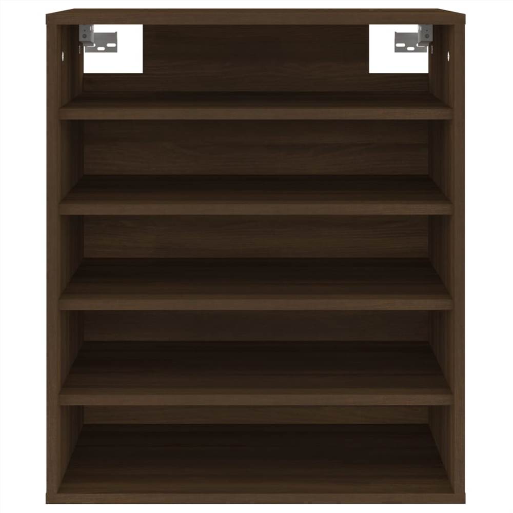 Shoe Cabinet Brown Oak 60x35x70 cm Engineered Wood