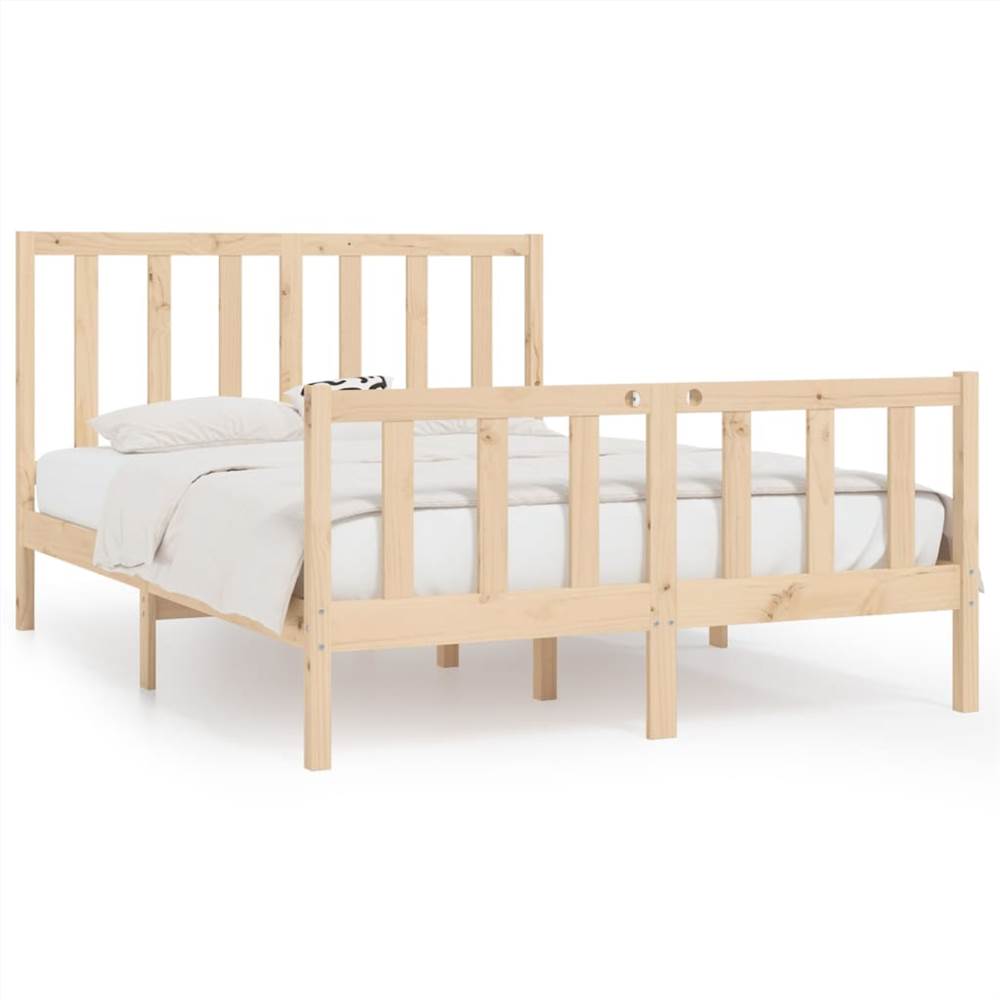 Bed Frame Solid Wood 120x190 cm 4FT Small Double