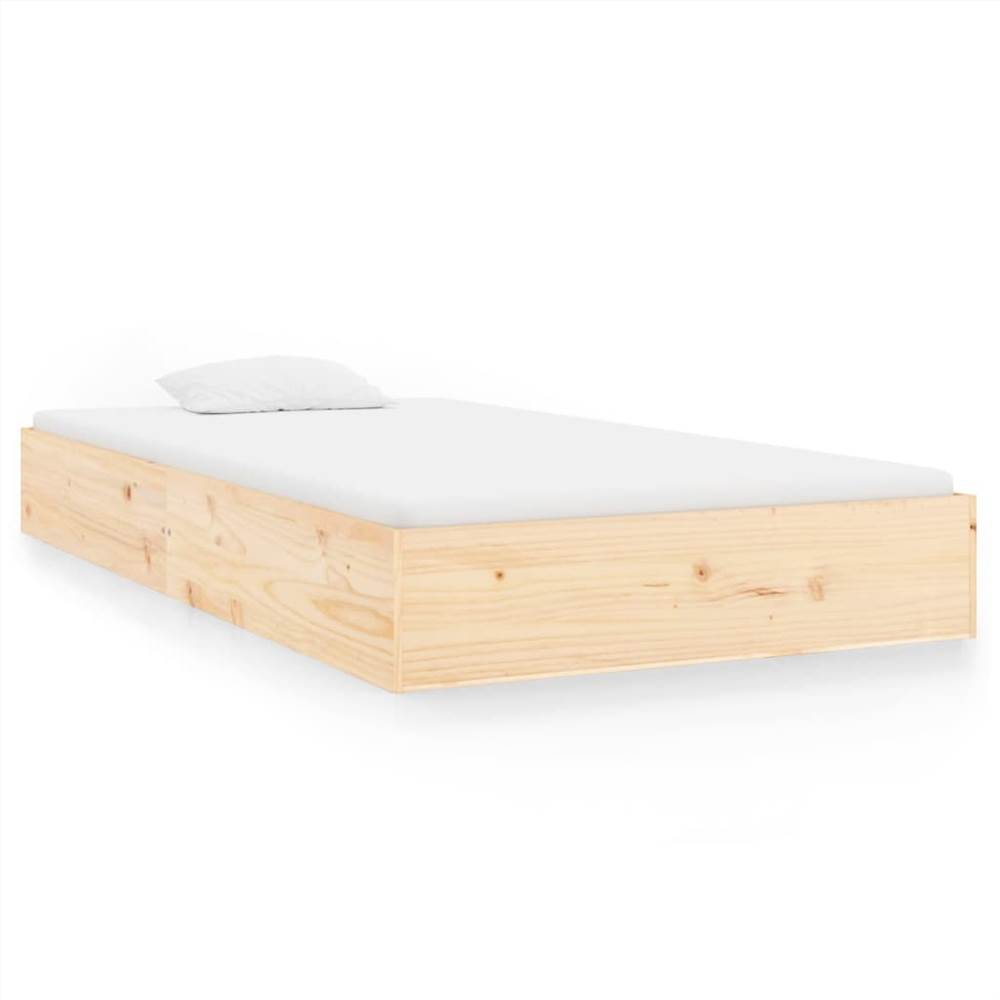 Bed Frame Solid Wood 100x200 cm