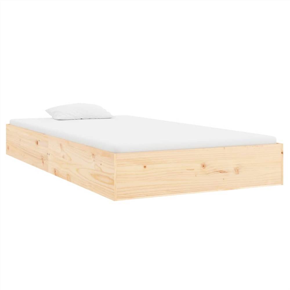 Bed Frame Solid Wood 100x200 cm