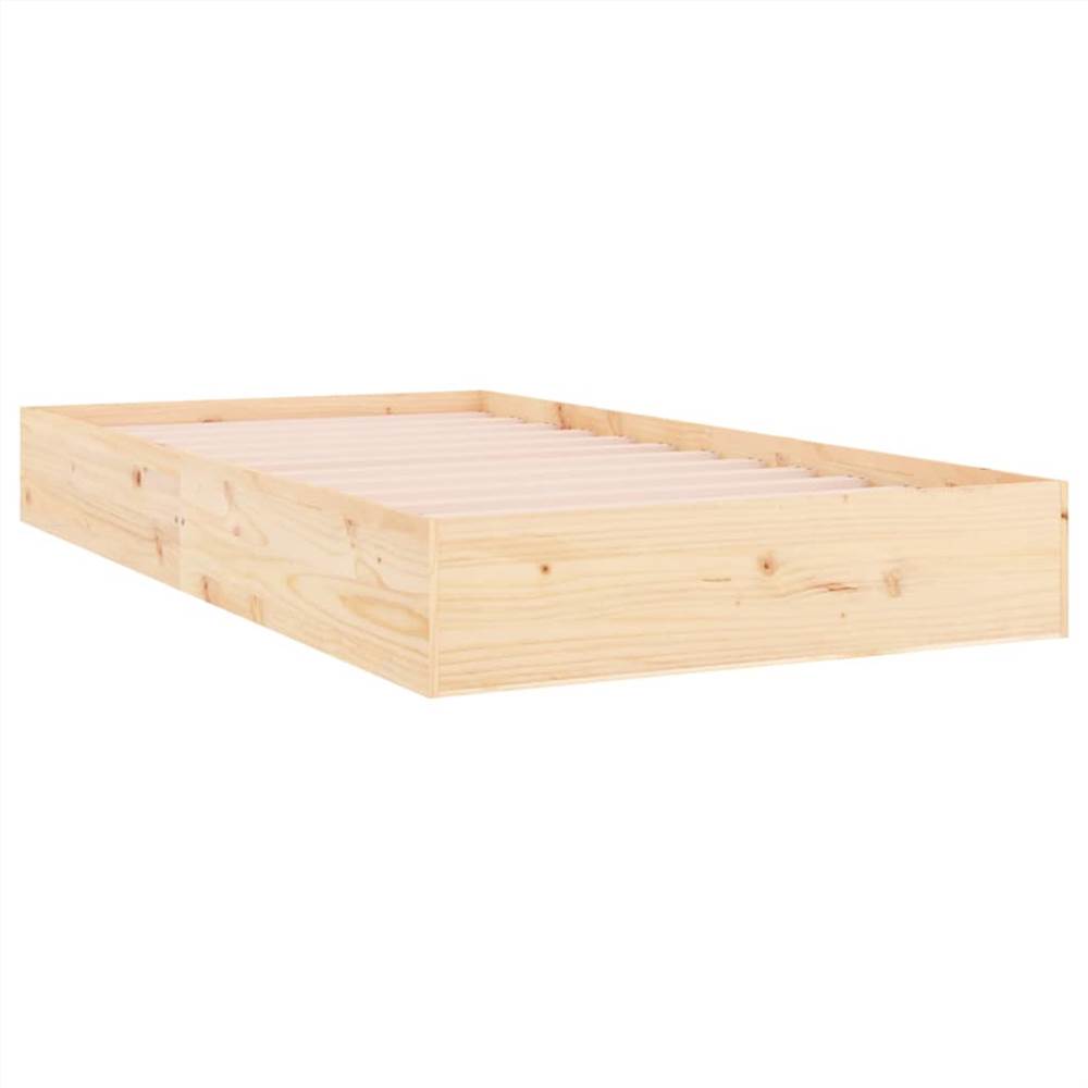 Bed Frame Solid Wood 100x200 cm
