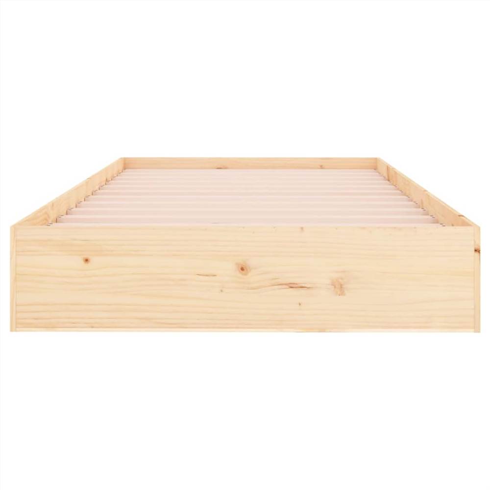 Bed Frame Solid Wood 100x200 cm