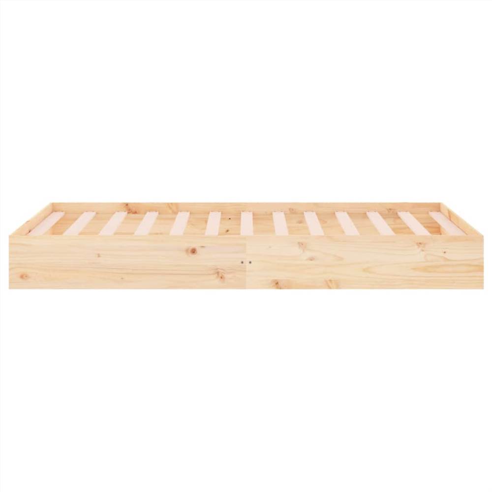 Bed Frame Solid Wood 100x200 cm