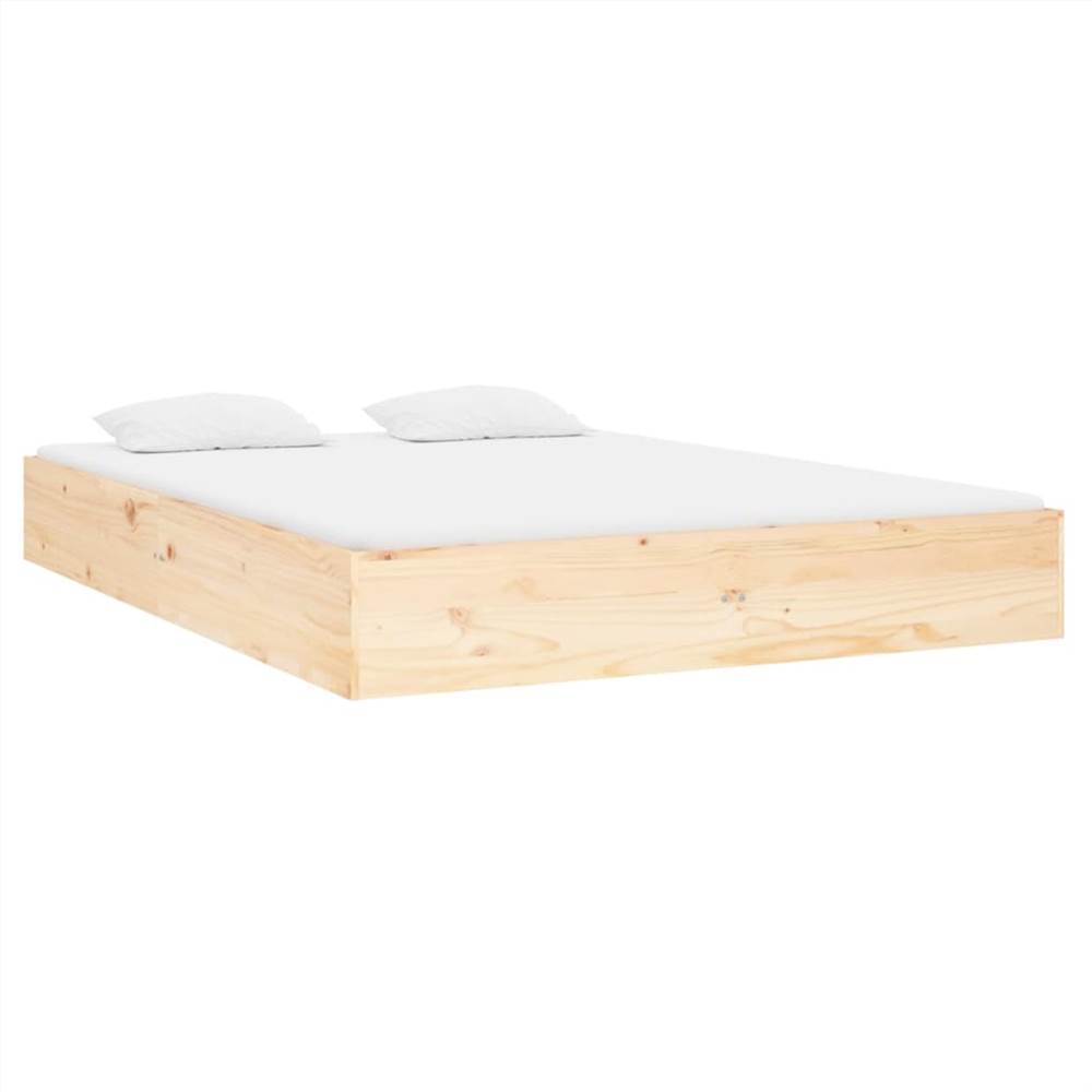 Bed Frame Solid Wood 120x190 cm 4FT Small Double