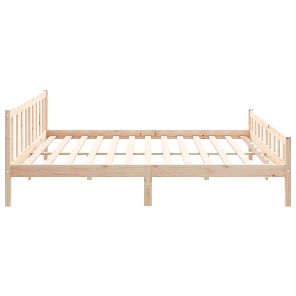 Bed Frame Solid Wood 160x200 cm