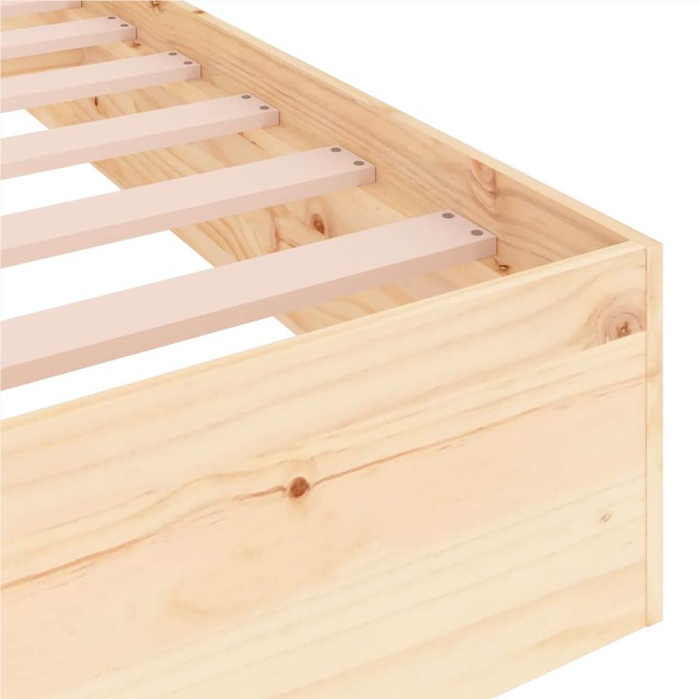 Bed Frame Solid Wood 160x200 cm