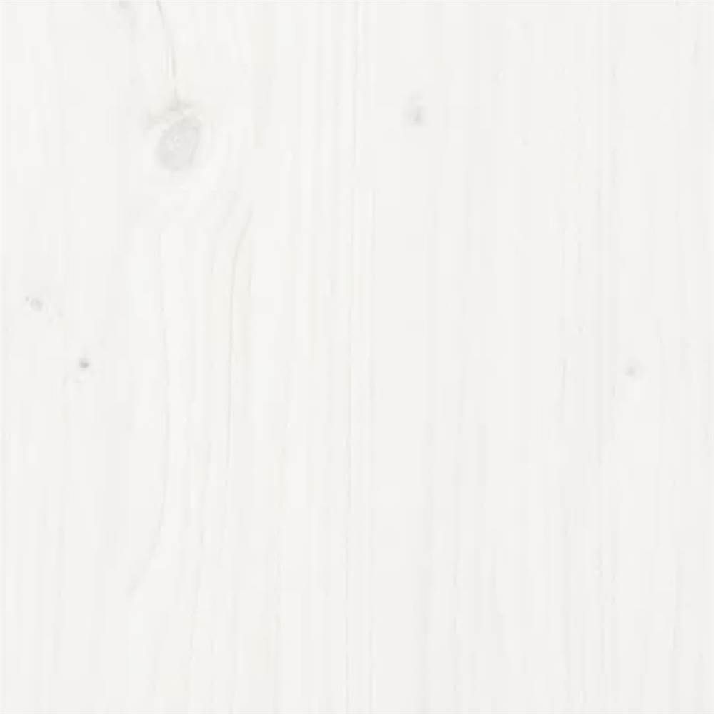 Dog Bed White 75.5x55.5x28 cm Solid Wood Pine