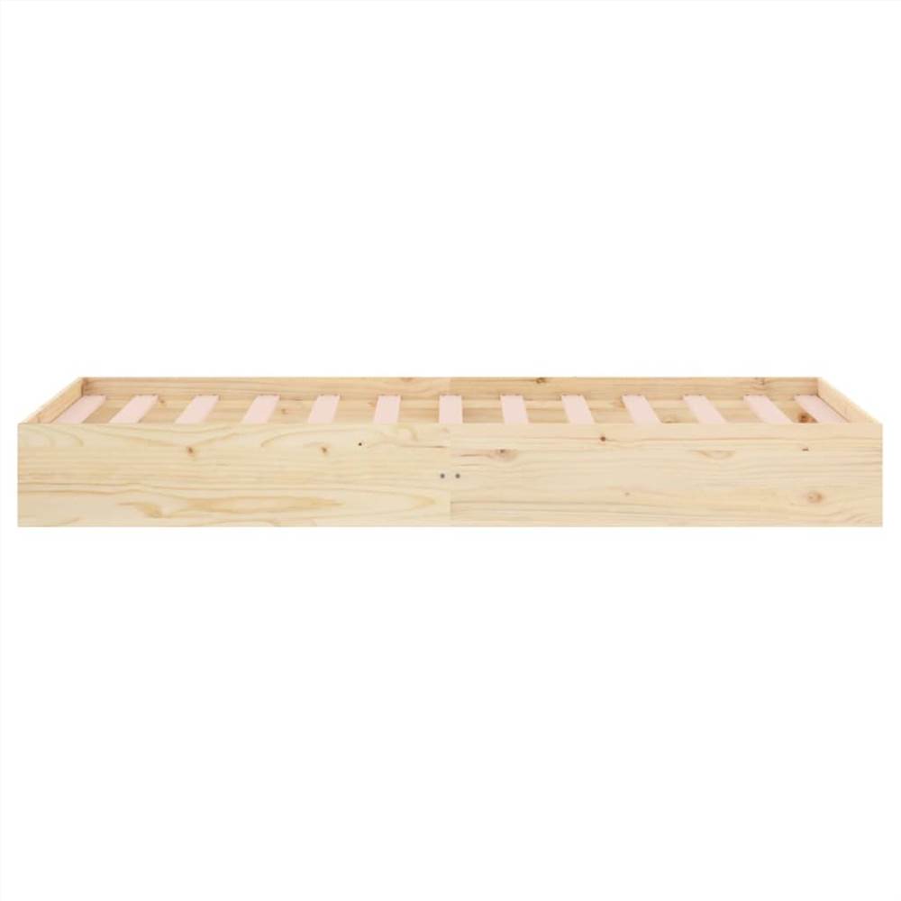 Bed Frame Solid Wood 75x190 cm 2FT6 Small Single