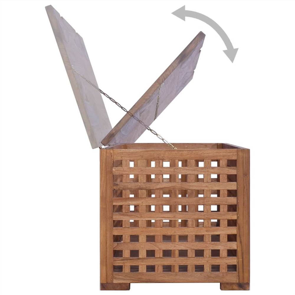 Rope Box 110x40x40 cm Solid Teak Wood