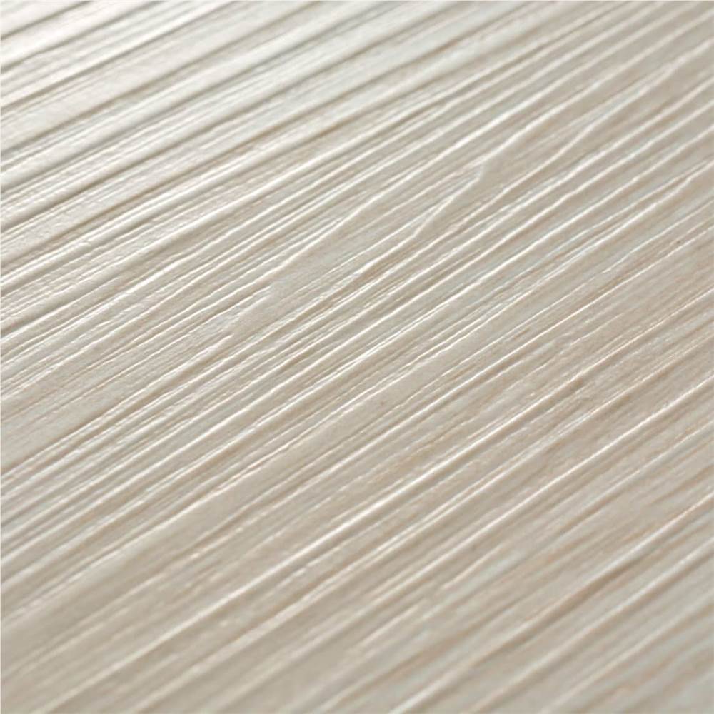 Self-adhesive PVC Flooring Planks 2.51 m² 2mm Oak Classic White