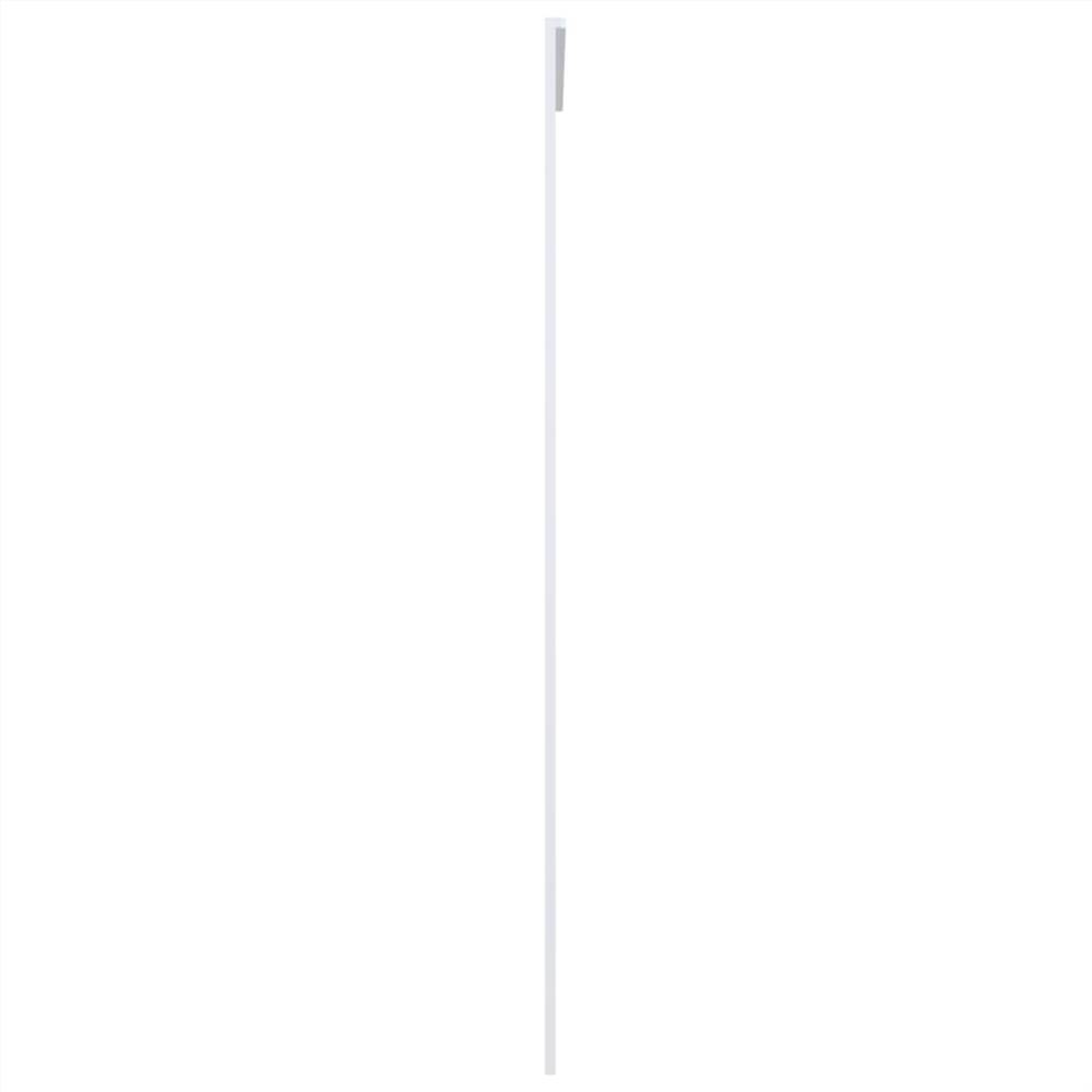 Sliding Door Frosted ESG Glass and Aluminium 90x205 cm White