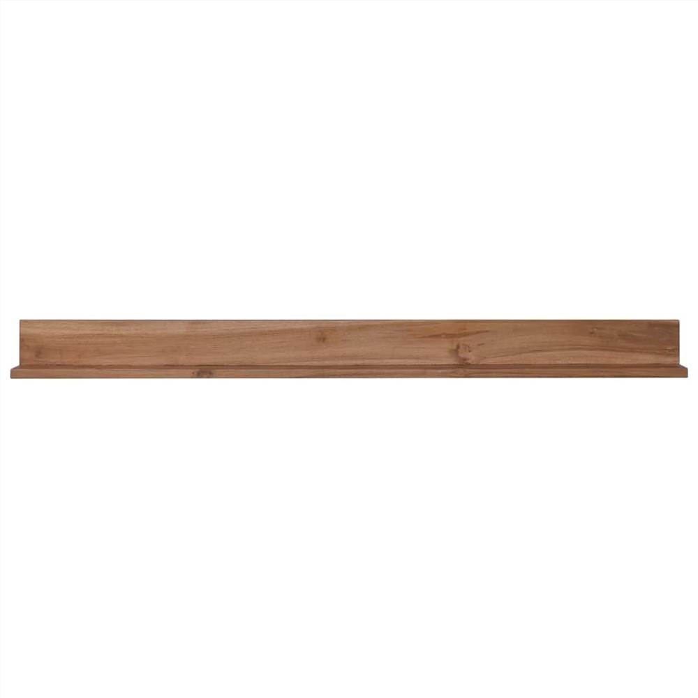 Wall Shelves 2 pcs 120x10x10 cm Solid Teak Wood
